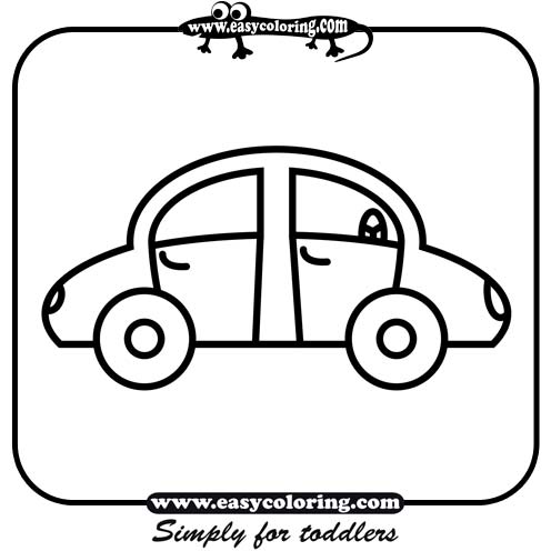 Car One - Easy coloring cars Car One - Easy coloring cars