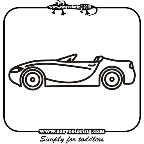 Car Six - Easy coloring cars Car Six - Easy coloring cars
