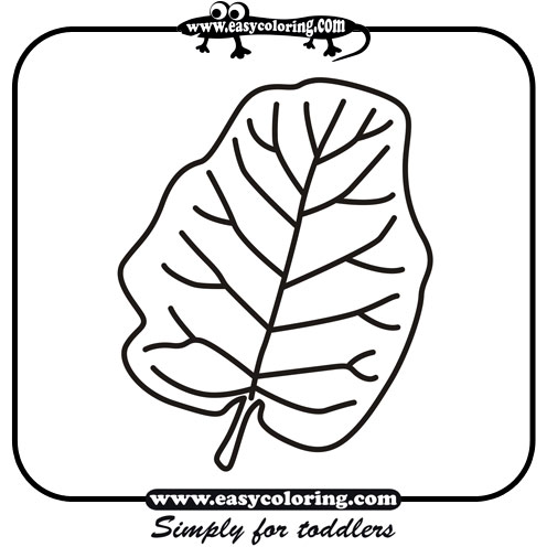 Leaf Five - Easy coloring leafs Leaf Five - Easy coloring leafs