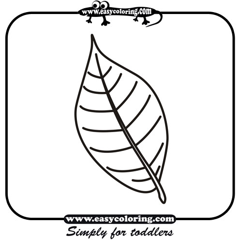 Leaf Two - Easy coloring leafs Leaf Two - Easy coloring leafs