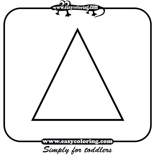 Triangle - Easy coloring shapes Triangle - Easy coloring shapes