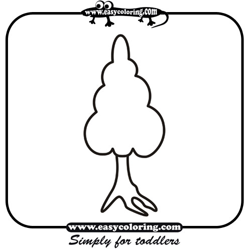 Tree Four - Easy coloring trees Tree Four - Easy coloring trees